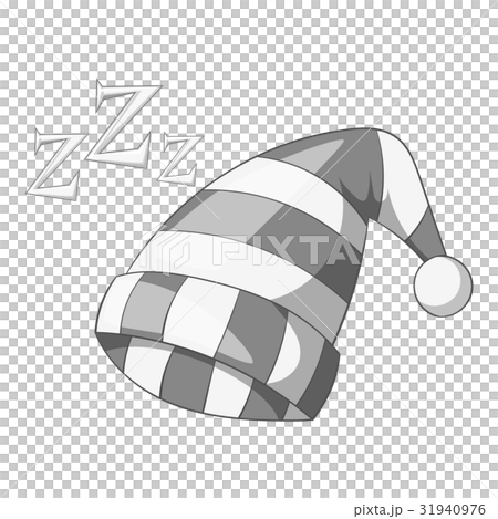 Sleeping cap icon monochrome 31940976