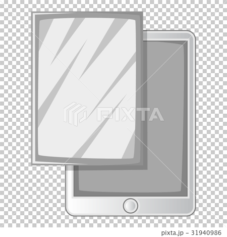 Screen film for tablet icon monochrome Screen film for tablet icon monochrome 31940986