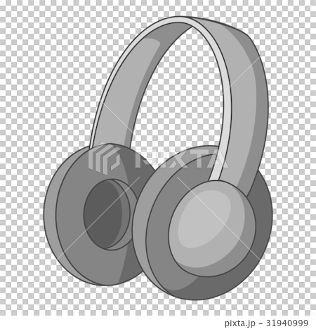 headphones icon monochrome 31940999