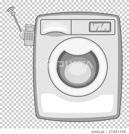 Washing machine icon monochrome 31941148