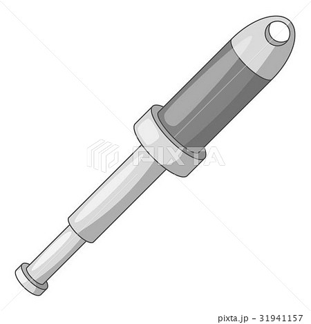 Gas shock absorber icon monochrome 31941157