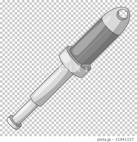Gas shock absorber icon monochrome 31941157
