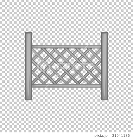 Grid of wooden fence icon monochrome Grid of wooden fence icon monochrome 31941186