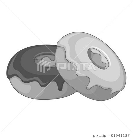 Donut icon monochrome Donut icon monochrome 31941187