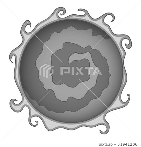 Planet icon monochrome 31941206