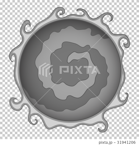 Planet icon monochrome 31941206