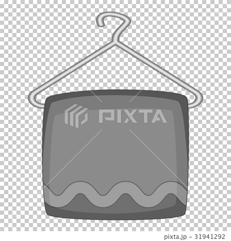 Towel on hanger icon monochrome Towel on hanger icon monochrome 31941292