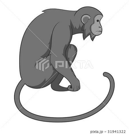 Monkey icon monochrome Monkey icon monochrome 31941322