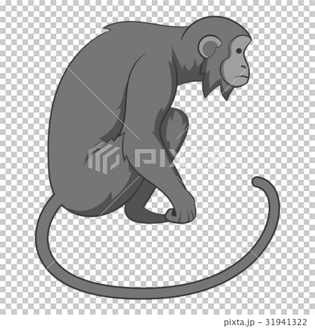 Monkey icon monochrome Monkey icon monochrome 31941322