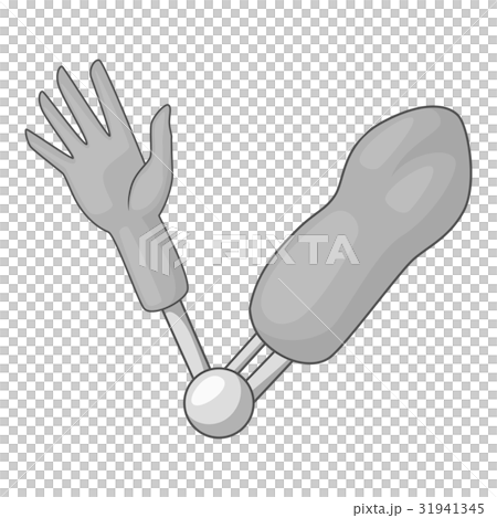 Artificial elbow joint icon monochrome 31941345