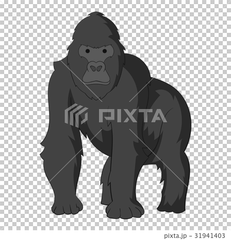 Gorilla icon monochrome 31941403