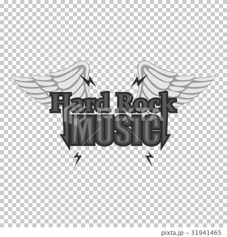 Hard rock music icon monochrome - Stock Illustration [31941465] - PIXTA