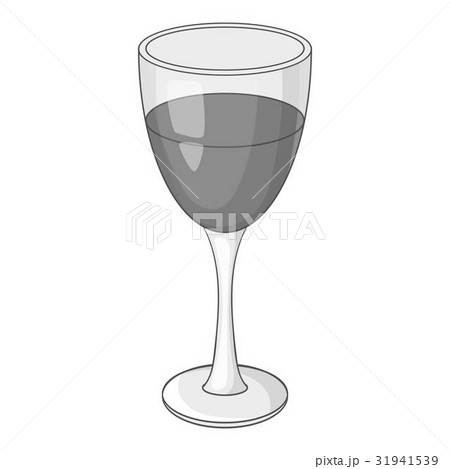 Glass of wine icon monochrome Glass of wine icon monochrome 31941539