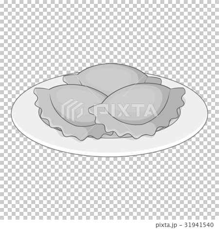 Empanadas, meat pie icon monochrome Empanadas, meat pie icon monochrome 31941540
