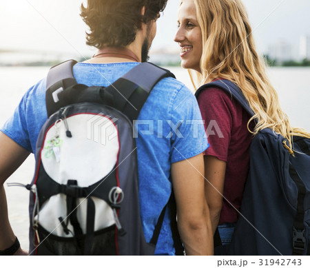 Young couple traveling together wanderlust 31942743