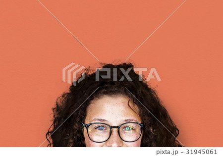 Portrait studio shoot of schoolgirl in uniform with smiling Portrait studio shoot of schoolgirl in uniform with smiling 31945061