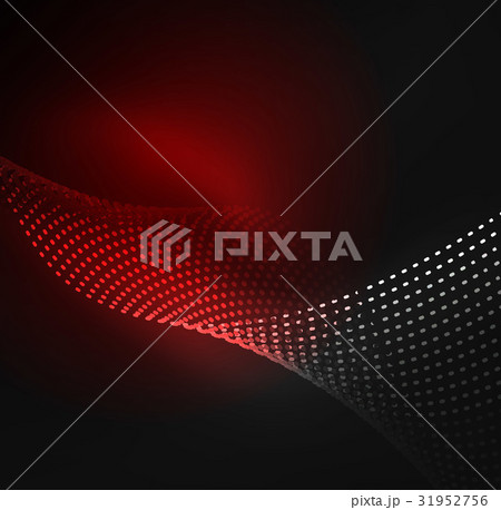 Glowing particles wave design template Glowing particles wave design template 31952756