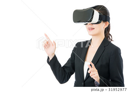 asian business woman presentation project by VR asian business woman presentation project by VR 31952977