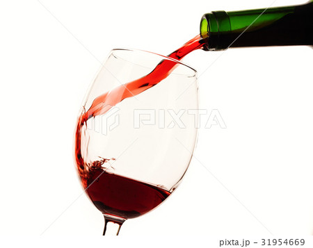 Wine on white background 31954669