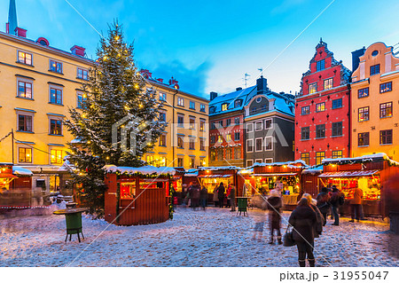 Christmas fair in Stockholm, Sweden Christmas fair in Stockholm, Sweden 31955047