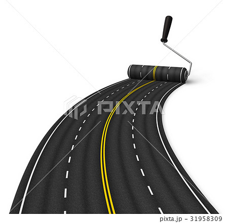 Road construction concept 31958309