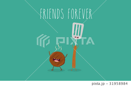 Funny sausage, steak and chicken leg. Friend 31958984