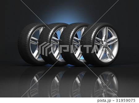 Set of car wheels Set of car wheels 31959075