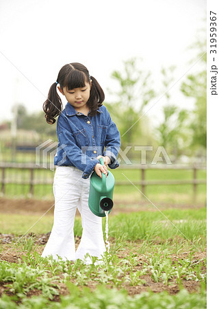 少女 園芸 家庭菜園 31959367
