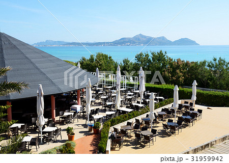 The outdoor restaurant in luxury hotel, Mallorca 31959942