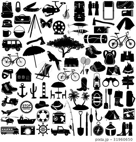 Vector Camping Pictogram Vector Camping Pictogram 31960650