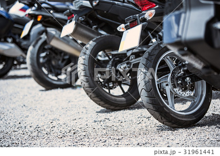 Motorcycle luxury items close-up: headlights Motorcycle luxury items close-up: headlights 31961441