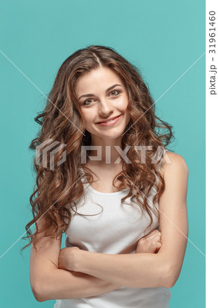 The young woman's portrait with happy emotions 31961460