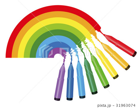 Rainbow Coloring Picture Markers 31963074