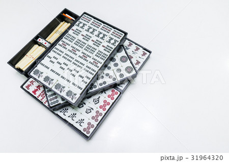 Mahjong the east asia game on white background 31964320