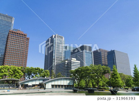 東京都市風景　新緑　青空の大手町　丸の内 31966393