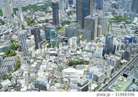 東京都市風景　俯瞰で望む六本木周辺 31966396