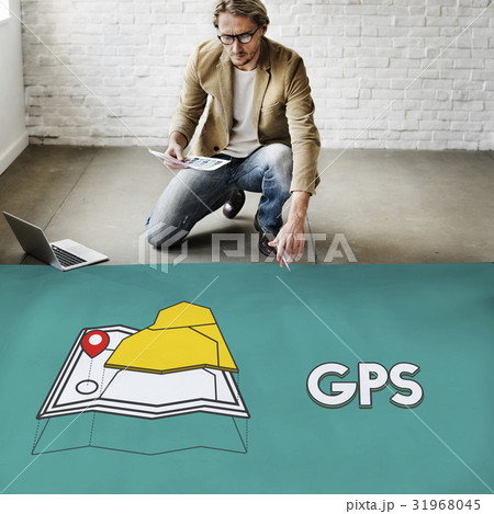 GPS location map travel graphic GPS location map travel graphic 31968045