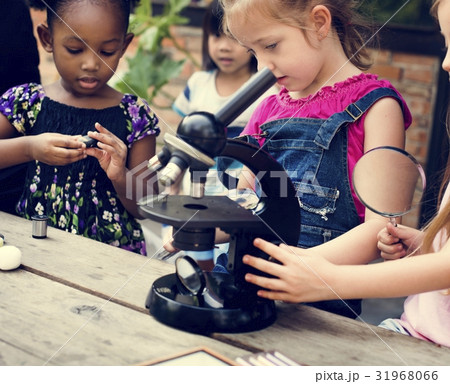 Students are using microscope for education Students are using microscope for education 31968066