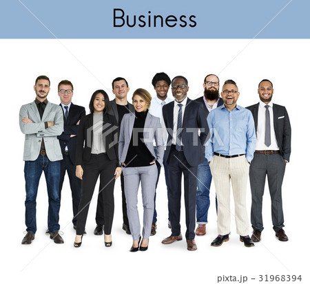 Diverse Career Business People Set Gesture Studio Isolated Diverse Career Business People Set Gesture Studio Isolated 31968394
