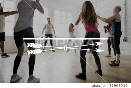 Arrow Emblem Icon Banner Badge Graphic 31968516