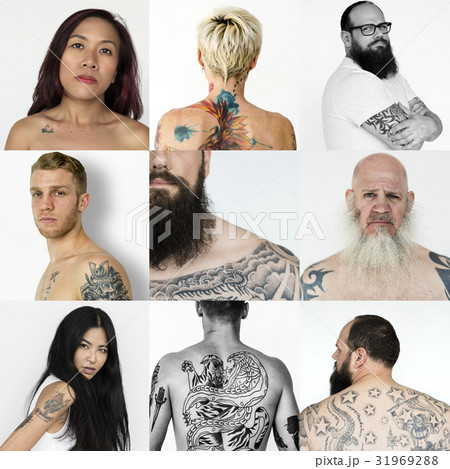 Collages diverse ethnic cheerful people Collages diverse ethnic cheerful people 31969288