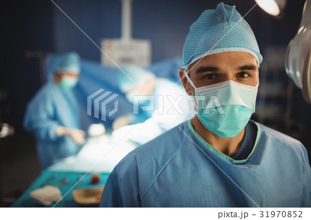 Portrait of a surgeon in operation room Portrait of a surgeon in operation room 31970852