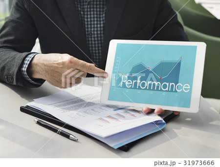 Corporate business line graph report Corporate business line graph report 31973666