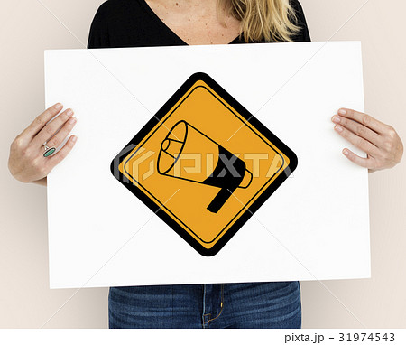Show Megaphone Loudspeaker Announce Sign 31974543