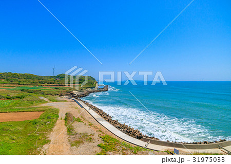 銚子市と旭市付近を空撮 31975033