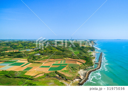 銚子市と旭市付近を空撮 銚子市と旭市付近を空撮 31975036