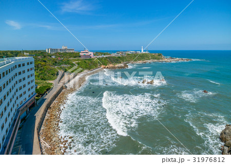 銚子市犬吠埼灯台付近を空撮 銚子市犬吠埼灯台付近を空撮 31976812