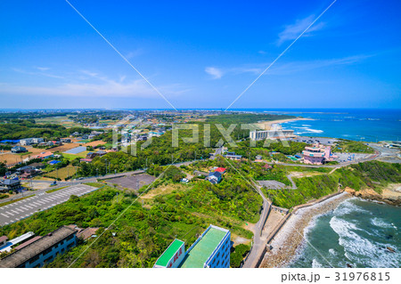 銚子市犬吠埼灯台付近を空撮 31976815