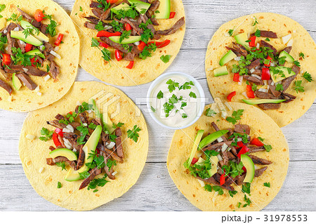 fajitas Lengua of grilled Beef Tongue fajitas Lengua of grilled Beef Tongue 31978553