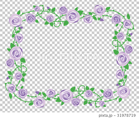 Purple rose frame light purple roses, decoration frame 31978719